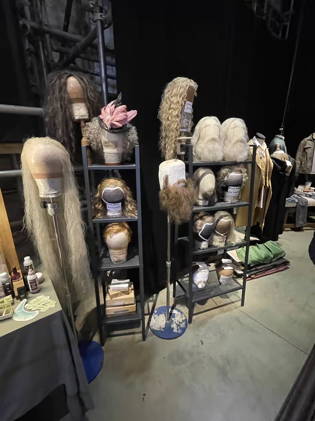 Explore the incredible artistry behind character designs at the Harry Potter Studio Tour wig department.