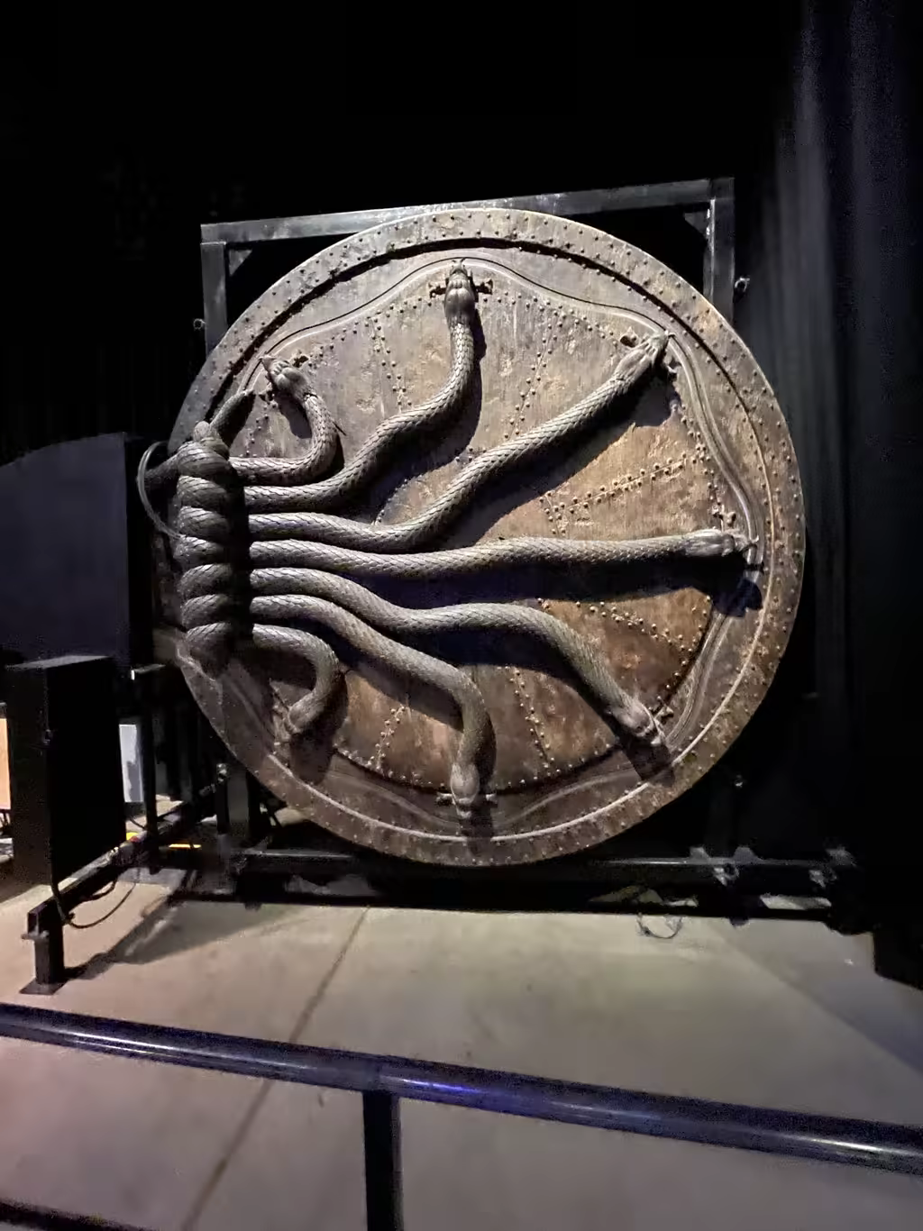 Step into the Wizarding World as you encounter the iconic, serpent-adorned Chamber of Secrets door.