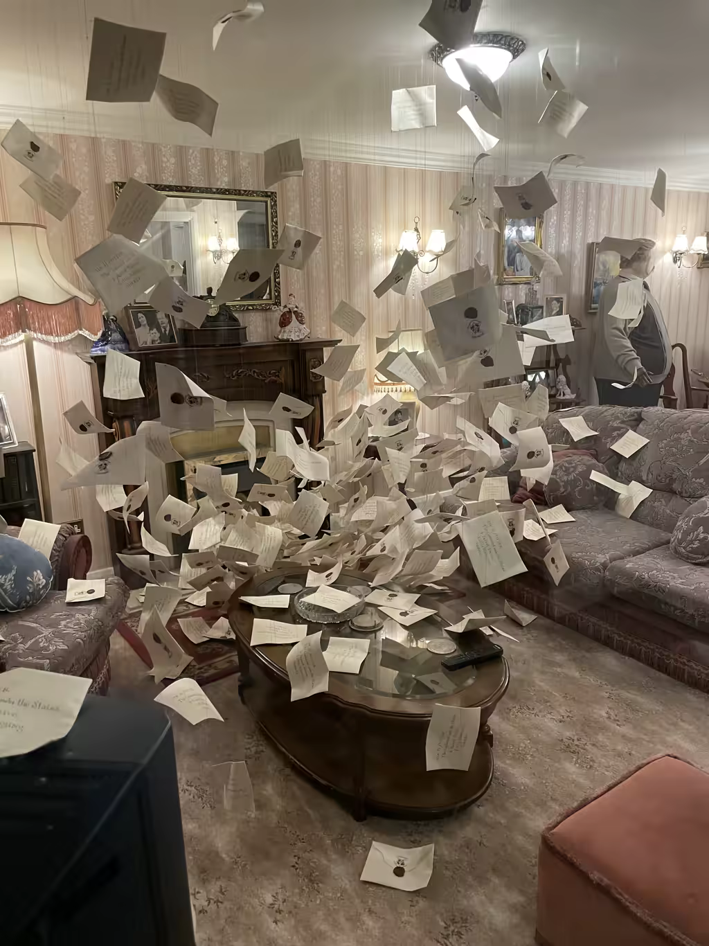 Step directly into the Dursleys' living room to experience the iconic magical flying letter scene.