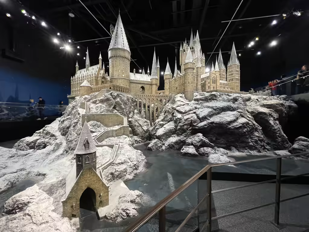 The breathtaking Hogwarts castle model is the stunning, grand finale of your Warner Bros. studio tour.