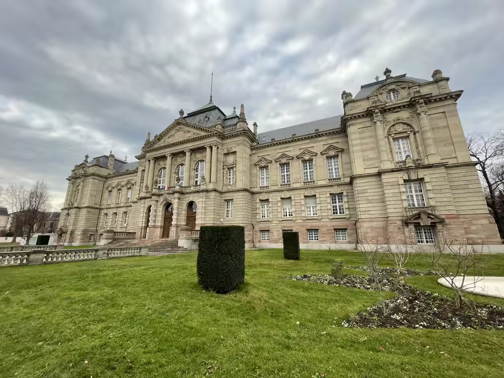 The historic Palais du Rhin offers a grand architectural backdrop for your Strasbourg Christmas getaway.
